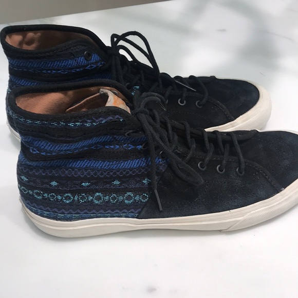 Van’s Tribal Design Hightop Suede Shoes (RARE) - Picture 2 of 4